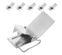 IMIKEYA 6pcs Rug Clips Heavy Duty Silver Carpet Fixing Clips for Curtains Quilts and Blankets Versatile Rug Hangers for Wall Home Decor Easy Install Sleek Design Modern Aesthetics
