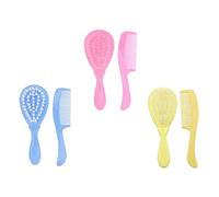 IMIKEYA 6pcs Shampoo Set Born Essentials Sensory Soft Bristle Hair Brush Set Newborn Boy Girl Care Comb Massage Brush Kit Pp Material Safe for Scalp