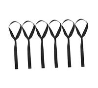 IMIKEYA 6pcs Soft Loop Tie Down Straps Black for Securing Motorcycles Scooters Garden Equipment Heavy Duty Lashing Belts Prevent Paint Scratches
