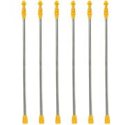 IMIKEYA 6pcs Stainless Steel Garden Hose Sprayer Wands Replacement Stretchable Rods for Agricultural Fertilization and Garden Watering with Sturdy Plastic Handles