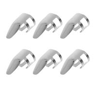 IMIKEYA 6pcs Stainless Steel Guitar Finger Picks Open Design for Acoustic Guitar Banjo Fingerstyle Playing Protector with Extra Fingertip Coverage
