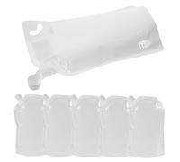 IMIKEYA 6pcs Travel Toiletry Packing Bag Refillable Squeeze Pouches for Fluids Compact Leakproof Design