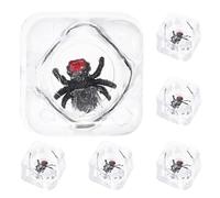 IMIKEYA 6pcs Tricky Ice Cube Bug Simulated Bugs Joke Ice Cube Fly Flies Making Large Fake Pretend with Realistic Ice Cubes Insect Prank Ice Party Supplies Party Game Props Plastic