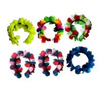 IMIKEYA 6pcs Tropical Decorations Hawaii Headbands Flower Headbands Beach Party Hair Accessories Lovely Hair Hoops for Women for Hawaiian Party and Festival Celebrations