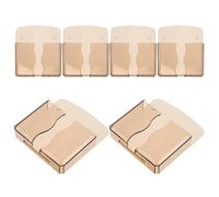 IMIKEYA 6pcs Wall-mounted Phone Holder for Cellphone, Adhesive PC Material Mount with Space-saving Design and Modern Style, for Dorm Room or Nightstand to Reduce Tripping Hazards