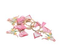 IMIKEYA 6pcs Western Cowgirl Hat Keychains with Floral Bull Head Charm Brown Lightweight Purse and Backpack Accessories Bachelorette Party Favors Bridal Shower and Engagement Decorations