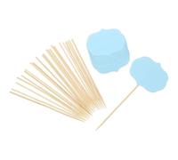 IMIKEYA 72pcs Reusable Blank Food Labels for Buffet Party Cheese Markers Writable Toothpick Flags for Wedding Birthday and Event Decoration