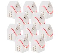 IMIKEYA 75pcs White House Shaped Paper Candy Boxes for Party Gifts Handheld Christmas Treat Packaging Small Gift Favor Boxes for Cookies and Pastries Easy Assemble for Weddings