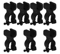 IMIKEYA 7pcs Black Plastic Walking Stick Holder for Crutch and Walking Cane, Comfortable to Touch and Protects Device from Damage, Suitable for Seniors at Home or Outdoors