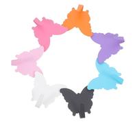 IMIKEYA 7pcs Iron Butterfly Wall Hooks Set with Self-Adhesive Space-Saving Design and Wall Protection, Artistic Cute Metal Hooks for Bedroom and Living Room Decoration