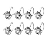 IMIKEYA 8 Pcs Adjustable Thumb Finger Picks for Dobro and Banjo, Stainless Steel Hollowed Design, for Finger Style and Acoustic Guitar Playing