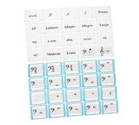 IMIKEYA 80pcs Music Education Cards Piano Flashcards Music Note Theory Flashcards for Beginning Students Musical Education Supplies for Home School and Travel