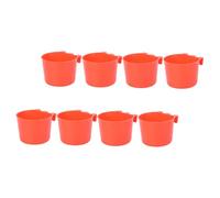 IMIKEYA 8pcs Bird Cage Cups Parrot Feeding Bowls for Birds Water Bowls Cage Use