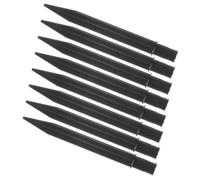 IMIKEYA 8pcs Black Plastic Solar Lamp Stakes Replacement Ground Spikes for Garden and Lawn Lights, Easy to Use and Convenient to Insert into Ground, for Outdoor Yard Light Applications