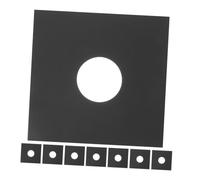 IMIKEYA 8pcs Black Vinyl Record Inner Sleeves Double-layer Kraft Paper Anti-static Record Covers Protective Jackets for Vinyl Storage and Music Collections