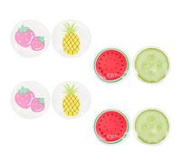 IMIKEYA 8Pcs Cooling PVC Ice Eye Masks Set with Pineapple, Watermelon, Strawberry - Reusable Cold Compress Pads for Eye Soothing, Office Outdoor Use