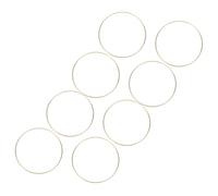 IMIKEYA 8pcs Gold Metal Craft Hoops for DIY Dreamcatchers and Macrame Wreaths Round Wire Floral Rings for Wall Hanging Projects Easy to Use Iron Circles for Handmade Crafts