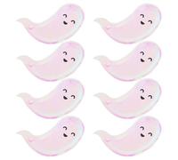 IMIKEYA 8pcs Halloween Paper Plates Set Ghost Shape Tableware for Halloween Party Decoration 7inch Food Serving Plate for Salad Fruit Snacks Themed Party Supplies