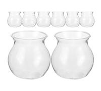 IMIKEYA 8pcs Micro Landscape Ecological Bottle Set for Succulent Planting, Hydroponic Terrarium Containers and Bud Vases, Small Lotus Planter Suitable for Indoor Desktop Gardening