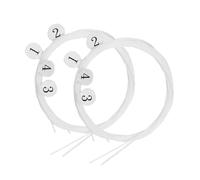 IMIKEYA 8pcs Nylon Ukulele Strings Set, White Colour, Versatile Design with Unique Sound, Suitable for Replacement and Ukulele Accessories, Includes 4 Strings with 0.24mm to 0.34mm