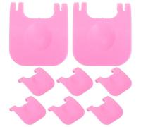 IMIKEYA 8pcs Plastic Cage Buckles Clamps for Small Animal Wire Cages Rabbit Hamster Playpen Clips with 2 Pink Detachable Fastening Fixing Tools for Indoor Pet Assembly