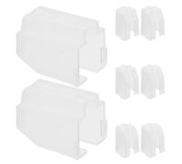 IMIKEYA 8pcs Plastic Vinyl Player Needle Protectors Compatible with Most Record Player Brands Providing Comprehensive Protection for Stylus Needles on Turntables and Records