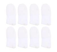 IMIKEYA 8pcs Puppy Finger Tooth Brush Pet Teeth Cleaning Cotton Nylon Soft White Removable Grime Dental Care for Dogs