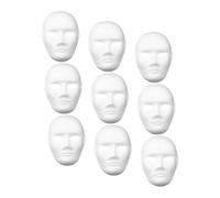 IMIKEYA 9 pcs DIY Blank Full Face Paper Mask for Paintable Craft Masks for Halloween Cosplay and Creative Projects Safe and Practical