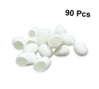 IMIKEYA 90Pcs Natural Silkworm Balls for Skin Care Exfoliation Gentle Facial Scrub Makeup Removal for All Skin Types