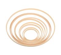 IMIKEYA 9pcs Bamboo Floral Hoop Wreath Rings Craft Circles for DIY Wedding Decor and Dreamcatcher Making Versatile Macrame Hoops for Wall Art and Creative Floral Displays