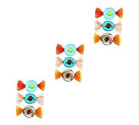 IMIKEYA 9pcs Murano Glass Sweets Candy Decorations Handmade Candy Ornaments Bright Colors for Home Party Christmas