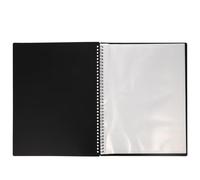 IMIKEYA A4 Sheet Music Folder 30 Pages Large Capacity Black Pp Music Score Folder Portable Easy to Hold for Stage and Travel