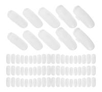 IMIKEYA Abs Practice Nail Tips White with Smooth 100 Pcs for Nail Art Display and Improving Suitable and Salon Use