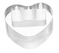 IMIKEYA Acrylic Kazoo Display Stand Heart Shape Small Kazoo Organizer Tabletop Display Riser