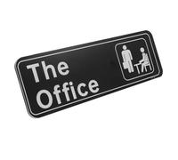 IMIKEYA Acrylic Office Door Sign The Office Simple Style Informative Wall Mount Sign for Smooth Surfaces Easy Installation No Tools Required Decorative Plaque for Business