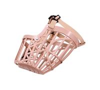 IMIKEYA Adjustable Anti-bite Dog Muzzle Nylon Plastic Pet Dog Accessory with Adjustable Rope Range 36-47 within 5 Kg Effective Anti Barking and Chewing Control for Training