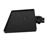 IMIKEYA Adjustable Black Mic Stand Tray with Sturdy Abs and Metal Material, Height Adjustable Bracket Holder Featuring Thickened Higher Edges Design to Prevent Slipping, for Holding