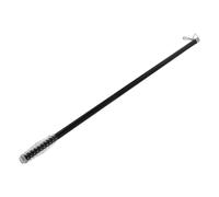 IMIKEYA Adjustable Curtain Pull Rod for Curtains, Aluminium Alloy Cordless Window Rod with Easy Maintenance and Universal Installation, Suitable for Kitchen and Bedroom, Modern Black