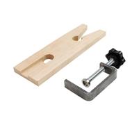 IMIKEYA Adjustable Fixed Bench Clamp with Stable Clamping and Movable Installation, Wood and Iron Trapezoidal Clamp Type Bench for Jewellery Making Tools and Craft Pliers