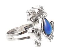 IMIKEYA Adjustable for Color Changing Frog Ring Reflecting Temperature Changes Unique for Boys and Fun Jewelry for Special Days