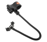 IMIKEYA Adjustable Gooseneck Mic Stand Metal and Plastic Desk Mount Clamp with Large Spring Clip and Dual Locking System Space Saving Tool Free Setup for Online Lessons and Dorm Rooms