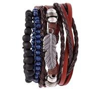 IMIKEYA Adjustable Leather Bracelets for Women, Woven Wrist Chain with Beautiful Shape, Fits Wrist Size, for Mothers Day and Graduation Gifts