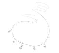 IMIKEYA Adjustable Rhinestone Belly Chain with Tassel Pendant for Women Lightweight Body Jewelry Waist Chain for Summer Beach Parties Elegant and Comfortable Waist Accessory