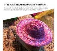 IMIKEYA Adorable Bearded Dragon Clothes Set Colorful Decorative Skirt and Hat, Small Pet Costume for Festival and Party, Lizard Cosplay Apparel for Reptiles