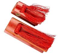 IMIKEYA Allegro Castanets Bamboo Chinese Kuaiban Musical Castanets Traditional Percussion Instruments Hand Finger Clap Kuaiban Boys and Girls Band Noise Makers for Performances and Music