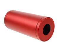 IMIKEYA Aluminium Alloy Car Tissue Box round Cylinder Shape, Convenient Dual-purpose Tissue Storage for Vehicles, Innovative Design Red Car Necessities Holder