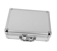 IMIKEYA Aluminum Briefcase Hard Storage Case Large Capacity Portable Metal Tool Box with Combination Lock Small Size Empty Organizer for Travel and Work