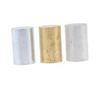 IMIKEYA Aluminum Iron Copper Cylinders for Density Investigation Physics Experiment Lightweight Portable Blocks for Specific Gravity Measurement and Classroom Use