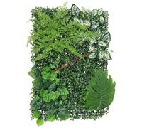IMIKEYA Artificial Plant Wall Panel Monstera Leaf Simulation Greenery Turf for Home and Outdoor Wall Décor, Faux Grass Backdrop Sheet Suitable for Living Room and Garden
