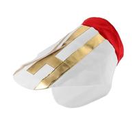 IMIKEYA Authentic Cardinal Costume Hat Lightweight Clergy Headpiece for Soft Religious Miter for Halloween Church Plays Nativity and Biblical Role Play Accessories